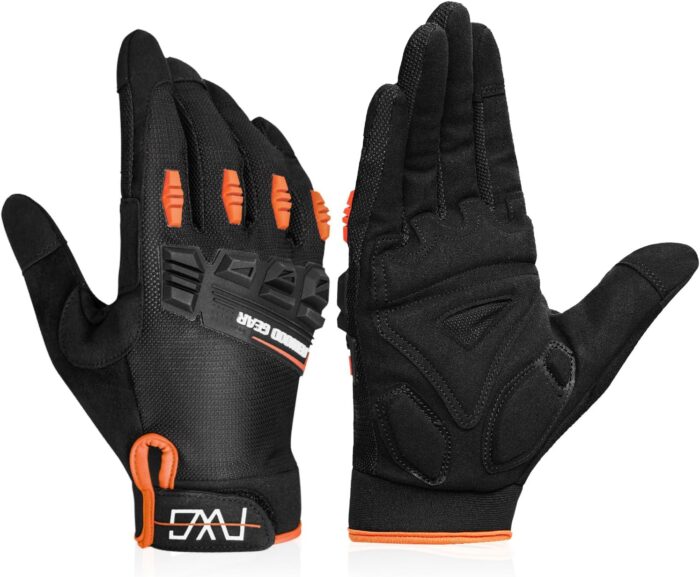 Cycling Gloves for Men/Women-Full Finger Bicycle Gloves Anti-Slip Shock Absorbing Padded MTB/Road Biking Gloves