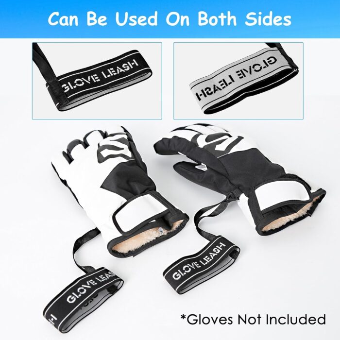 Aolamegs Ski Glove Leash, Comfy Elastic Glove Straps for Skiing, Perfect Mountaineering & Ski Accessories for Hanging Gloves - Image 7