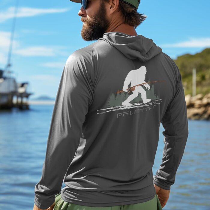 Palmyth Fishing Hoodie for Men Long Sleeve Sun Protection UV UPF 50+ Shirts - Image 5
