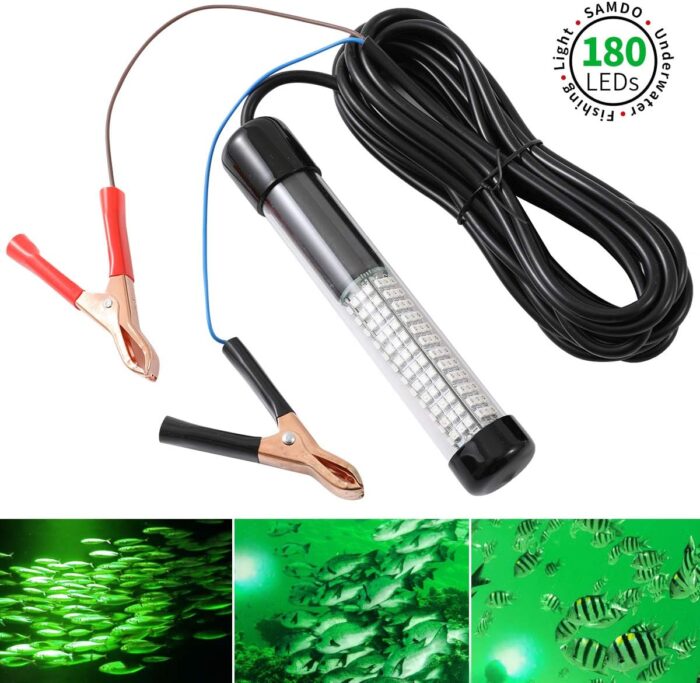SAMDO IP68 12V LED Underwater Fishing Light 1080 Lumens Fish Attracting Light, Night Fishing Light 10.8W - Image 2