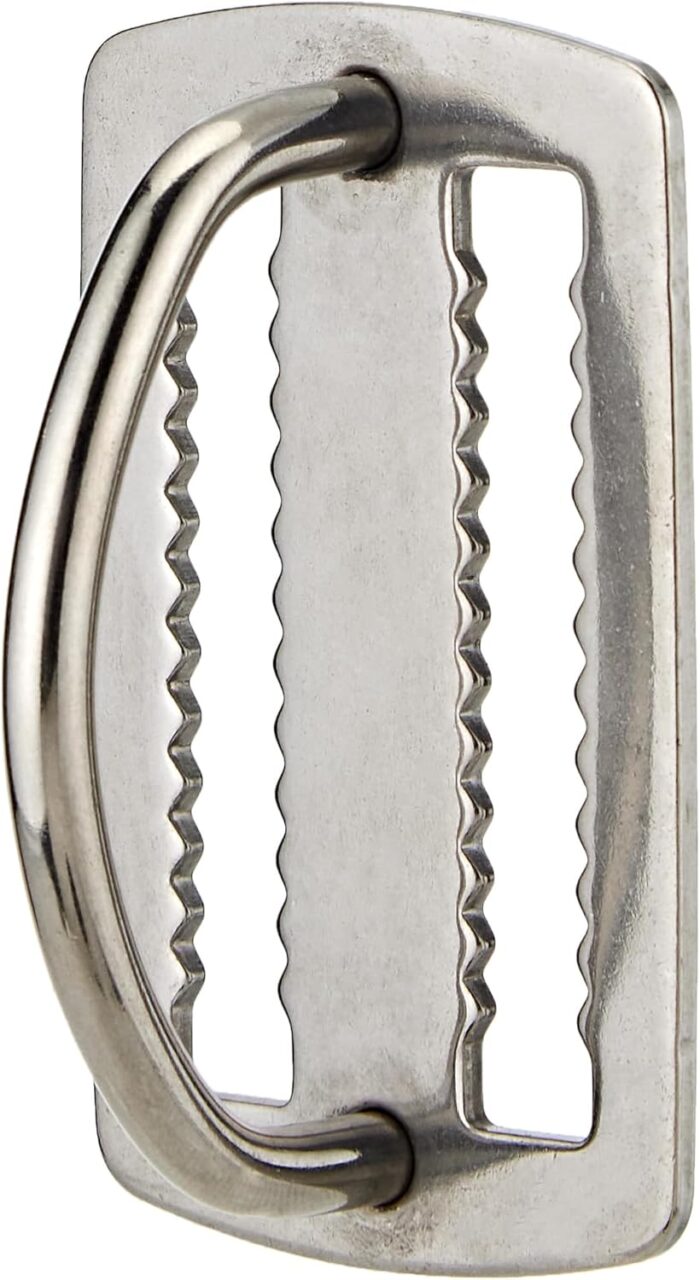 Scuba Choice Stainless Steel Weight Belt Keeper with D-Ring – Heavy Duty, Slip-Free, Prevents Accidental Release, Fits 2" Webbing, Ideal for Diving, Spearfishing, and Water Sports Accessories - Image 2
