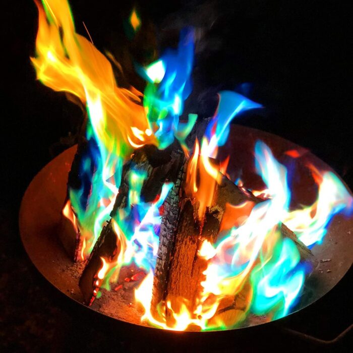 HGD (6 Pack) Magic Campfire Fire Color Changing Packets for Fire Pit, Indoor/Outdoor Fireplace, Bonfire - Rainbow Magical Flame, Camping Accessory, Compatible with Wood - Image 7