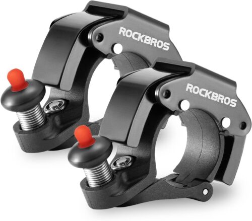ROCKBROS Bike Bells Hidden MTB Bells Bicycle Bells for 22.2mm Handlebars, More Than 100dB, Clear & Long Sound Ringer, Mountain Bike, Scooter, Youth Bike