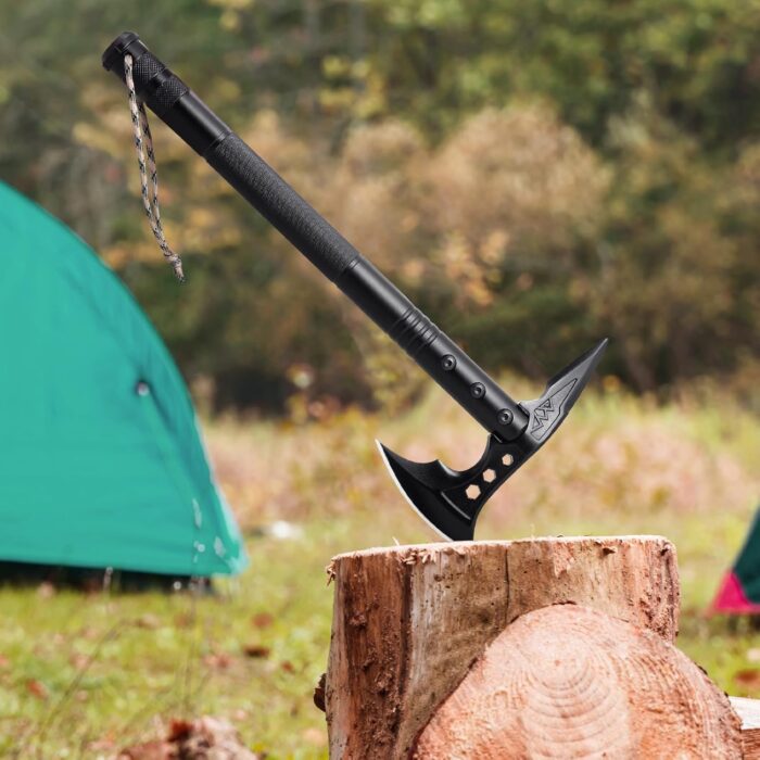 VEVOR Survival Shovel Survival Axe, 28-in-1 Camping Folding Shovels with Hatchet, Stainless Steel Tactical Shovel Hatchet Combo, Multifunctional Emergency Survival Gear Equipment for Camping Hiking - Image 8