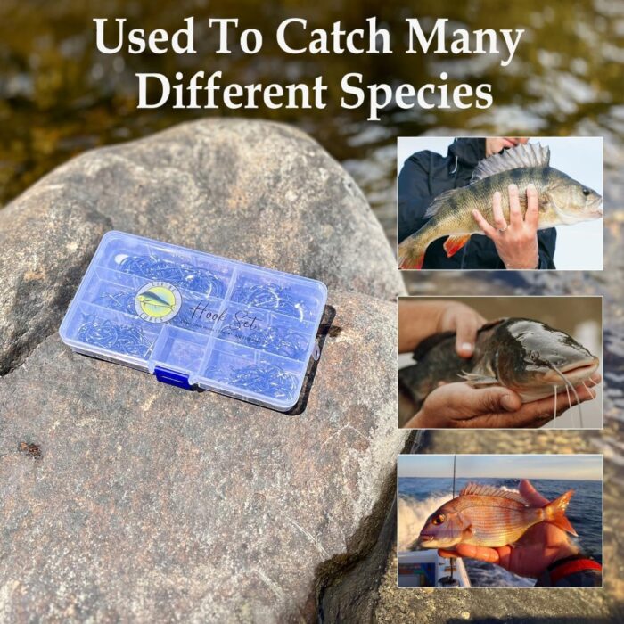Fishing Hooks, Circle Hooks, 150PCS 2X Strong Rust & Corrosion Resistant High Carbon Steel, Saltwater Fishing, Catfishing, Catfish Hooks, Fish Hooks, Sizes 1, 1/0, 2/0, 3/0, 4/0 - Image 4