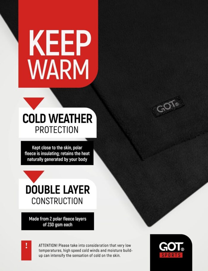 GOT Sports Ear Warmer Headband for Women - Fleece Running Headband Ear Covers for Cold Weather - Ski Cycling Muffs for Winter (Black) - Image 5