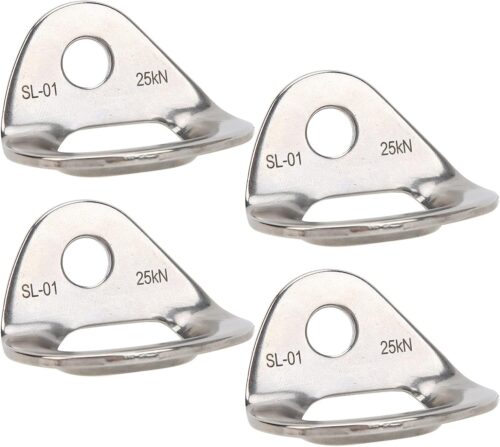 4 Pcs Climbing Hanger Stainless Steel Hanger Bolts Rock Durable Rock Climbing Accessories for High Altitude Operations Mountaineering