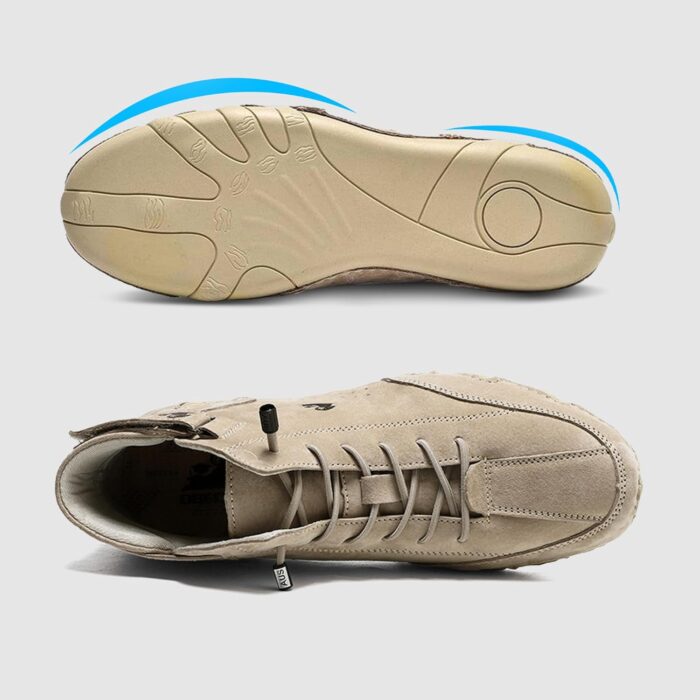 Explorer Waterproof Lightweight Mens Outdoor Shoes for Hiking Italian Handmade Suede High Top Boots Non-Slip Barefoot Ankle Boots - Image 5