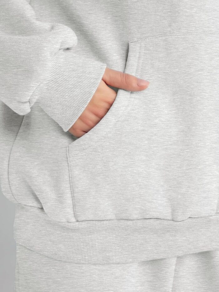 AUTOMET Womens 2 Piece Outfits Lounge Hoodie Sweatsuit Sets Oversized Sweatshirt Baggy Fall Fashion Sweatpants with Pockets - Image 6