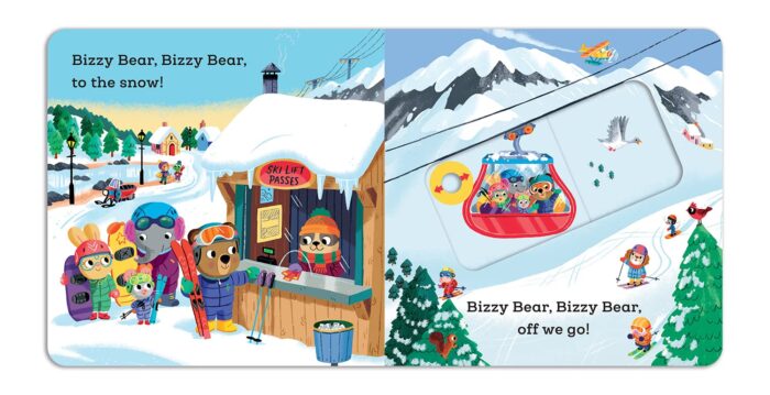 Bizzy Bear: Snow Sports: (Interactive Board Book About Winter Fun for Toddlers - With Sturdy Tabs and Slides to Push and Pull) - Image 4