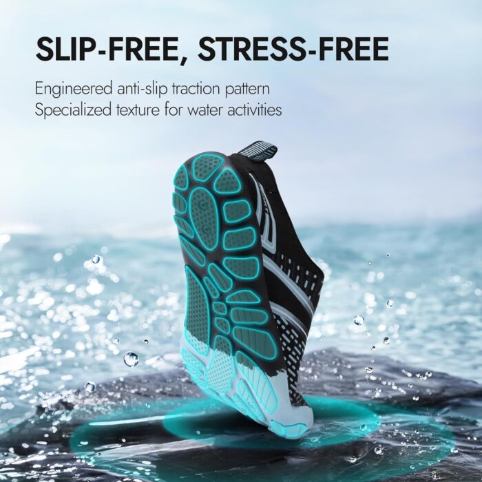 ATHMILE Hiking Barefoot Water Shoes for Women Men Beach Swim Aqua Pool River Quick Dry Athletic Wide Toe Outdoor Sport Kayaking Boating Rock Climbing Yoga Lake - Image 3