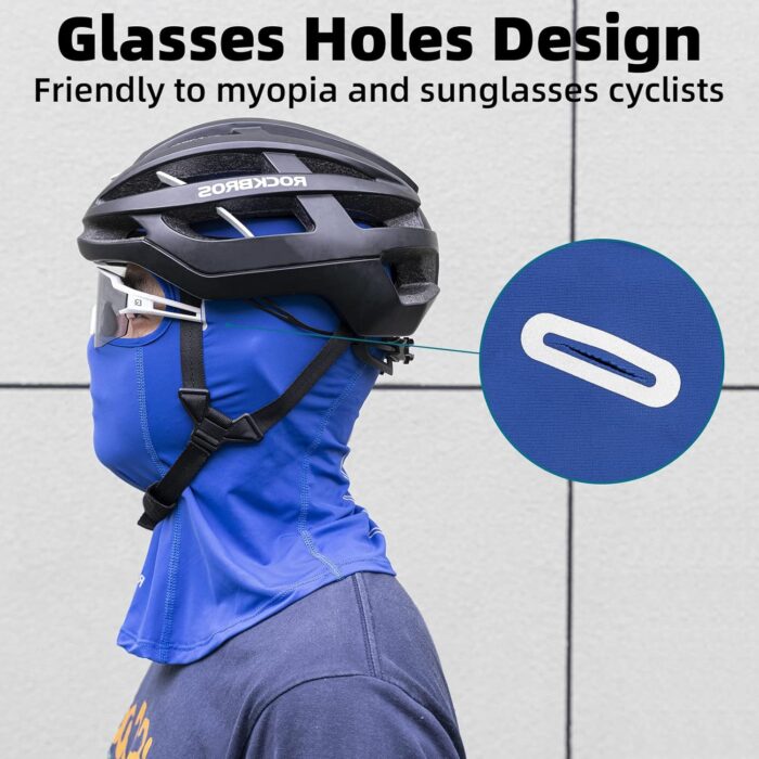 ROCKBROS Summer Balaclava Face Mask Cooling Neck Gaiter Breathable Face Covering Motorcycle Cycling for Men Women - Image 4