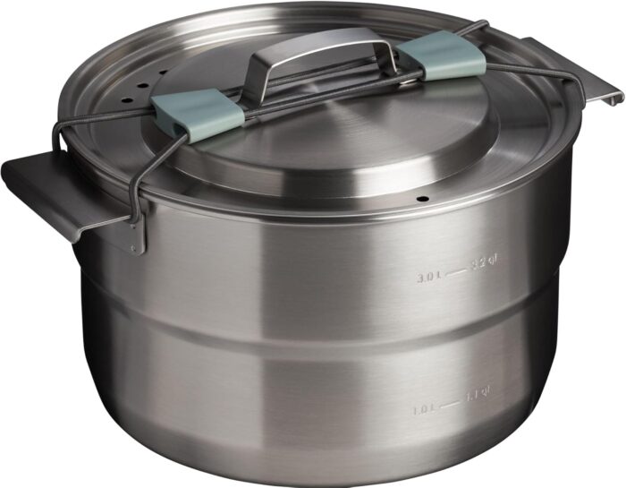 Stanley Wildfare Core 26-Piece Complete Camp Kitchen Cook Set | 4 qt Pot with Lid, 8in Fry Pan | 4 Table Settings, Plates, Bowls, Utensils | Camping Essentials for Your Camp Kitchen | BPA-Free - Image 4