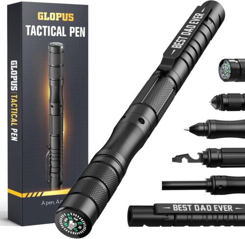 Father's Day Gifts from Daughter/Wife, Tactical Pen Gifts for Men, Multitool Pen, Dad Gifts for Fathers Day, Cool Gadgets for Men, Tactical Survival Gear for Camping and Hiking