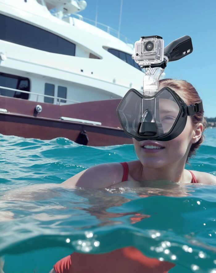 Greatever Half Face Diving Mask, Innovative with Nose Breathing, Comfortable & Breathable Fit,Detachable Breathing Tube,and Home Water Sports - Image 8