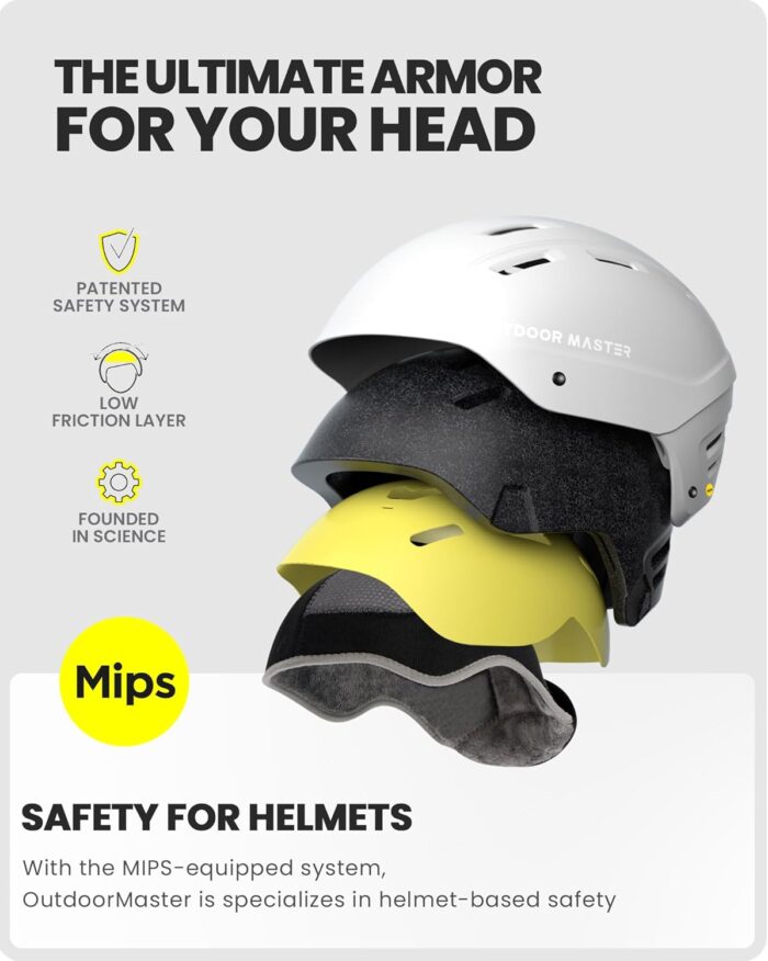 OutdoorMaster MIPS Ski Helmet - Kelvin II MIPS Snow Sport Helmet Snowboard Helmet for Men Women & Youth - Image 2
