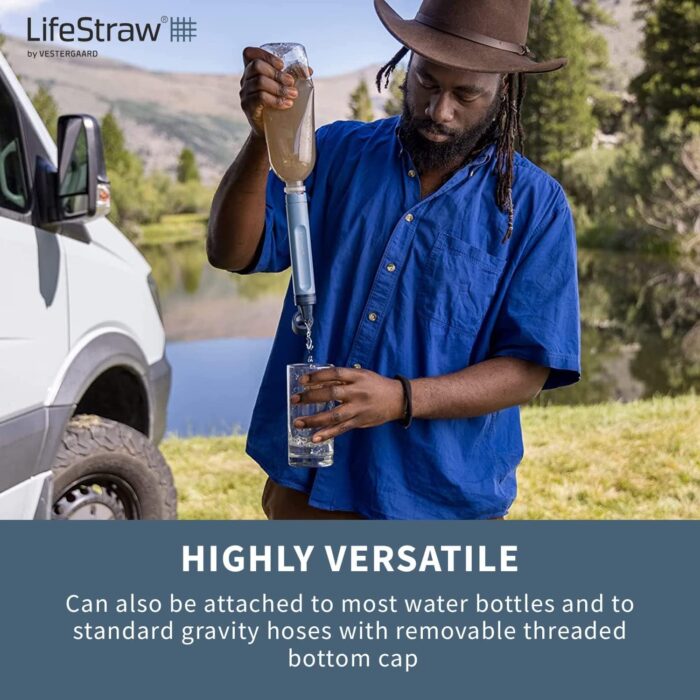 LifeStraw Peak Series Personal Water Filter for Hiking, Camping, Travel, and Emergency Preparedness, 1 Pack, Mountain Blue - Image 4