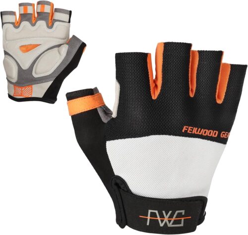Cycling Gloves Elastic Half Finger Bicycle Gloves Anti-Slip Shock Absorbing Padded MTB/Road Biking Gloves for Men/Women