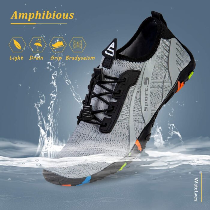 WateLves Water Shoes Mens Womens Beach Swim Shoes Quick-Dry Aqua Socks Pool Shoes for Surf Yoga Water Aerobics - Image 3