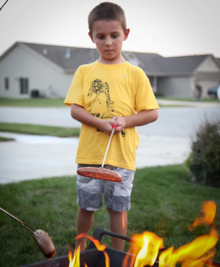 MalloMe Smores Sticks for Fire Pit Long - Marshmallow Roasting Sticks Smores Kit - Smore Skewers Hot Dog Fork Campfire Cooking Equipment, Camping Essentials S'mores Gear Outdoor Accessories 32" 5 Pack - Image 7