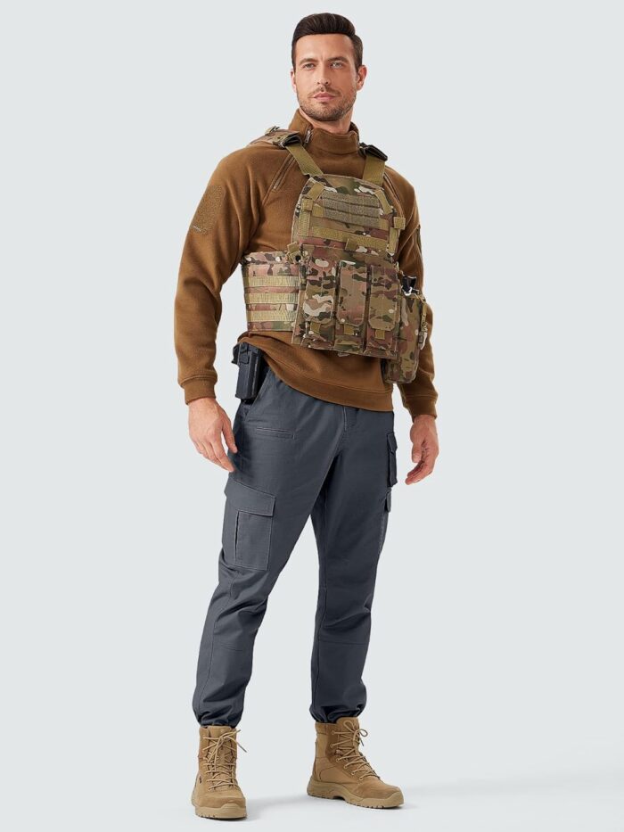 Men's Cargo Work Pants Water Resistant Tactical Pants 29"/31"/33" Lightweight Hiking Ripstop Pants Outdoor Apparel - Image 6