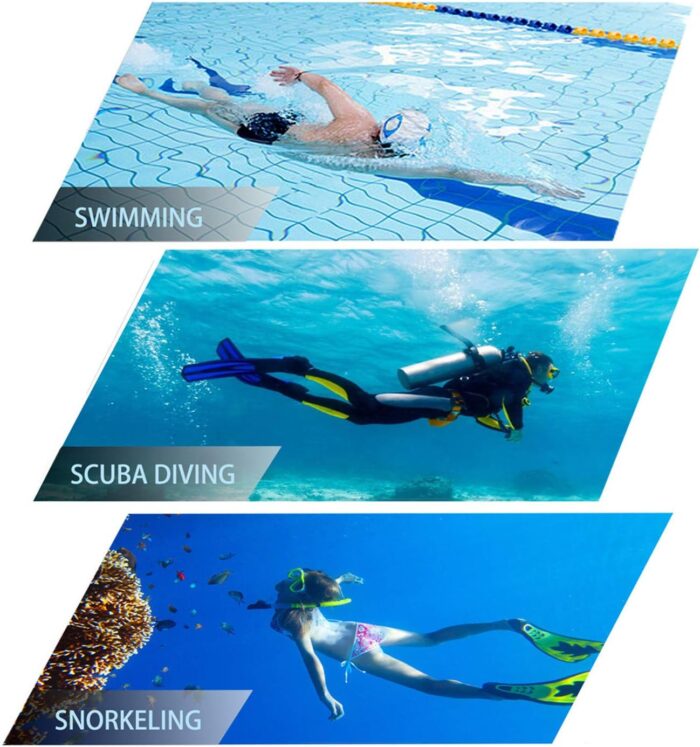 Snorkeling Gear for Adults Snorkel mask Set Scuba Diving mask Dry Snorkel Swimming Glasses Swim Dive mask Nose Cover Youth Diving - Image 9
