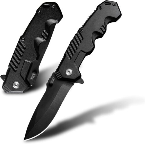 Pocket Folding Knife with Stainless Steel Point Lock Blade Knives and Lightweight Lockback Multi-Tool for Camping, Outdoor, Hunting，Survival and EDC