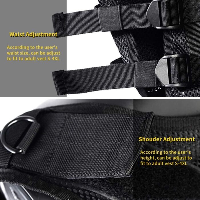 vAv YAKEDA Tactical Vest Outdoor Ultra-Light Breathable Training Airsoft Vest Adjustable for Adults - Image 3
