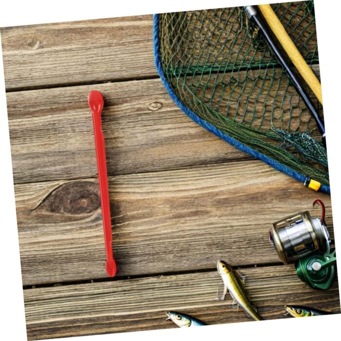 VICASKY 10pcs Hook Remover Plastic Fishing Hook Disgorger Mountaineering Accessories Plastic Swivel Hook Camping Rope Buckle Mini Hanging Buckle Fishing Tools Camping Hanging Hook Pp Red - Image 4