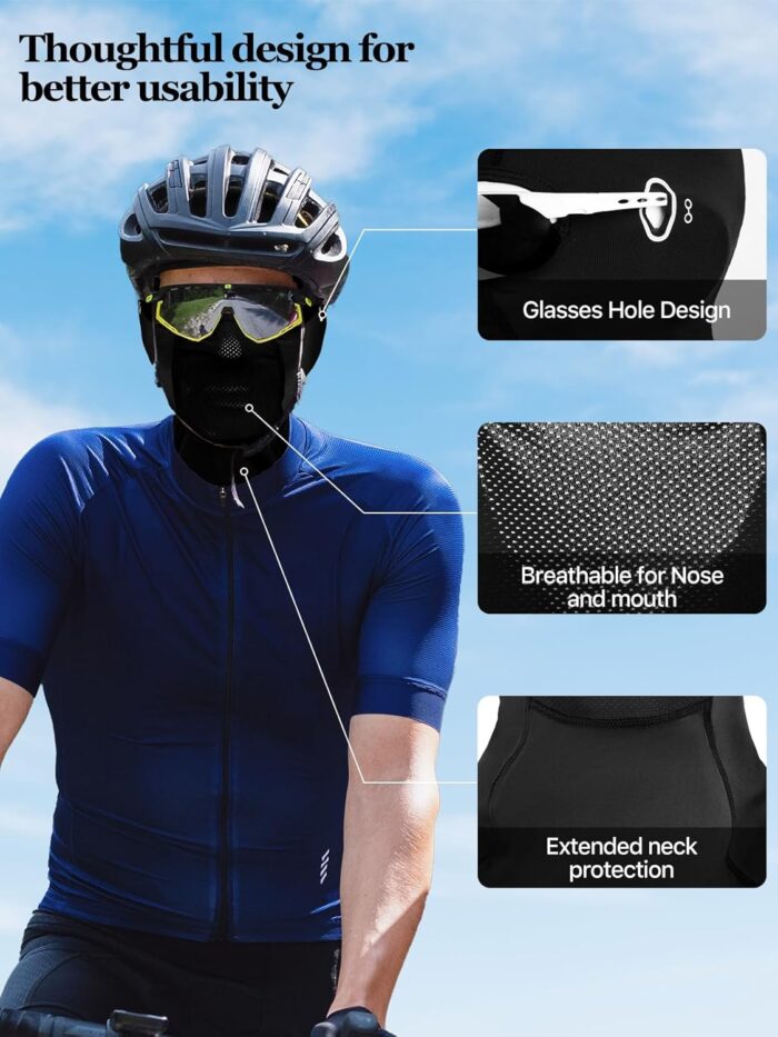 Balaclava Ski Mask Quick Drying Summer Cooling UV Protector Breathable Face Mask Motorcycle Outdoor Gear for Men Women - Image 5