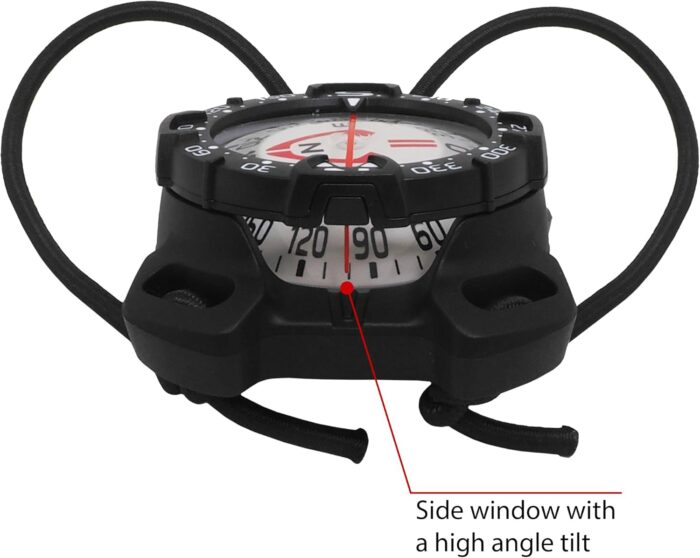 Bungee Mount Compass - Glow in the Dark, Waterproof Dive Compass for Scuba, Kayak - Diving Accessories - Image 4