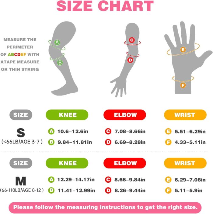 Kids Safety Protective Gear Set for Ages 3-12 Years, Adjustable Knee Pads, Elbow Pads, Wrist Guards for Boys Girls Youth Skateboard, Roller Skating, Scooter, Cycling - Image 5