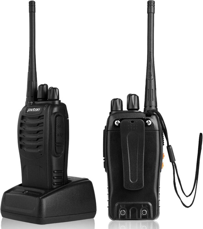 Walkie Talkies Rechargeable Long Range Two-Way Radios with Earpieces,2-Way Radios UHF Handheld Transceiver Walky Talky with Flashlight Li-ion Battery and Charger（2 Pack） - Image 4