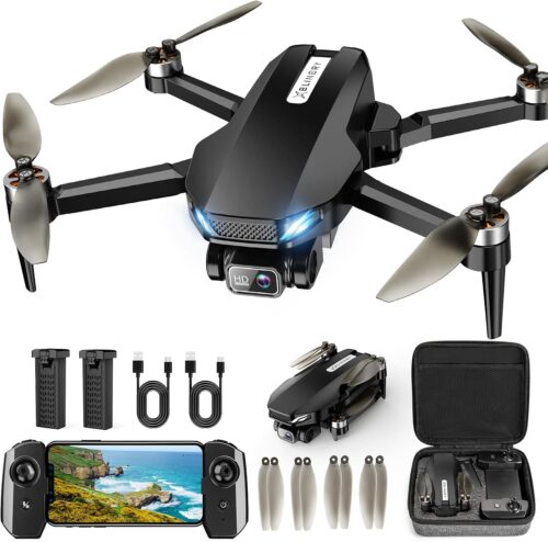 GPS Drone with Camera for Adults, 2K HD FPV Drones with Auto Return, Follow Me, Circle Fly, Waypoint Fly, Stable Hover, Brushless Motor, Foldable 5G Transmission FPV Quadcopter