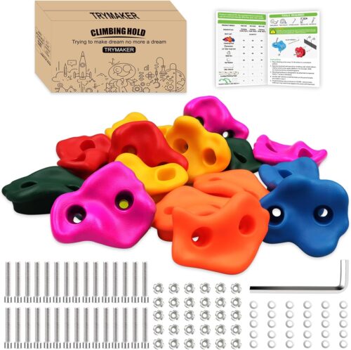 Rock Climbing Holds,Climbing Wall for Kids,Climbing Set for Adult Indoor and Outdoor