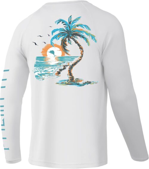 Palmyth Fishing Shirts for Men Long Sleeve UPF 50+ T Shirt Sun Protection Tee