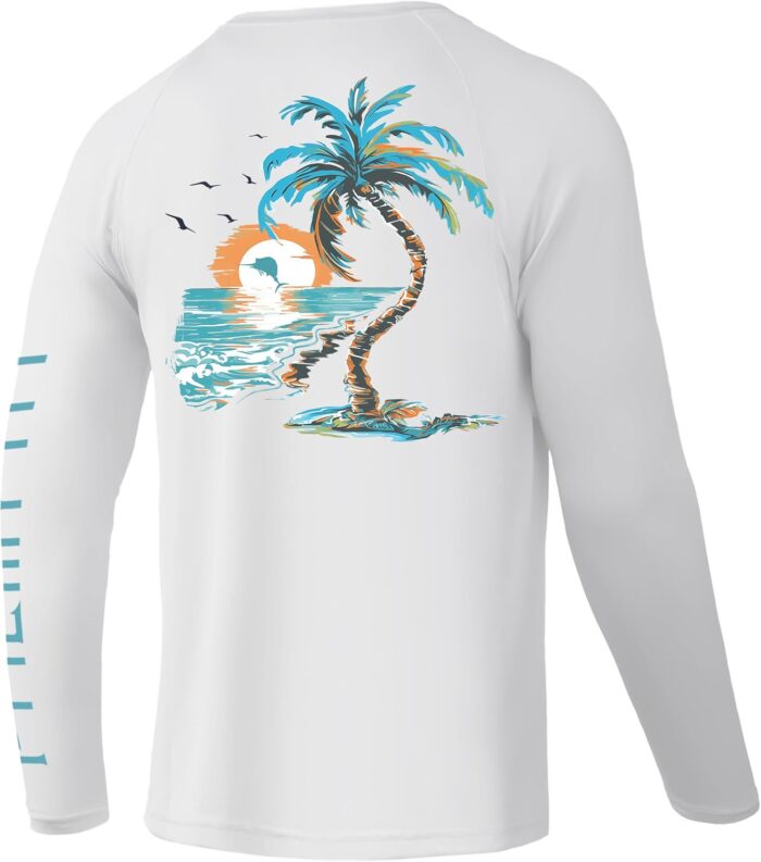 Palmyth Fishing Shirts for Men Long Sleeve UPF 50+ T Shirt Sun Protection Tee