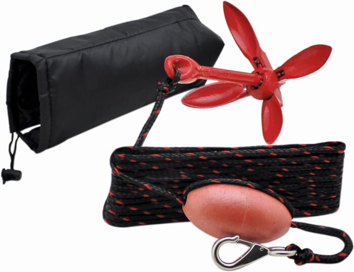 Extreme Max 3006.6548 BoatTector Complete Grapnel Anchor Kit for Small Boats, Kayaks, PWC, Jet Ski, Paddle Boards, etc. - 3.5 lbs. - Image 3