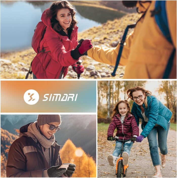 SIMARI Winter Gloves Women Men Ski Snow Gloves Liner Thermal Warm Touch Screen, Suit for Running, Cycling, Biking, Hiking, Driving, Walking, Typing, Freezer Work, Sports, Soccer, Shooting, Gaming 102 - Image 6