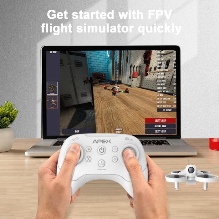 APEX VR70 FPV Drone Kit, First-Person View with Goggles, Brushed Racing for Beginners Super-Wide 120° FPV, Low-Latency 5.8G Transmission, Drop-resistant, Suitable Novice Practice Drones - Image 3