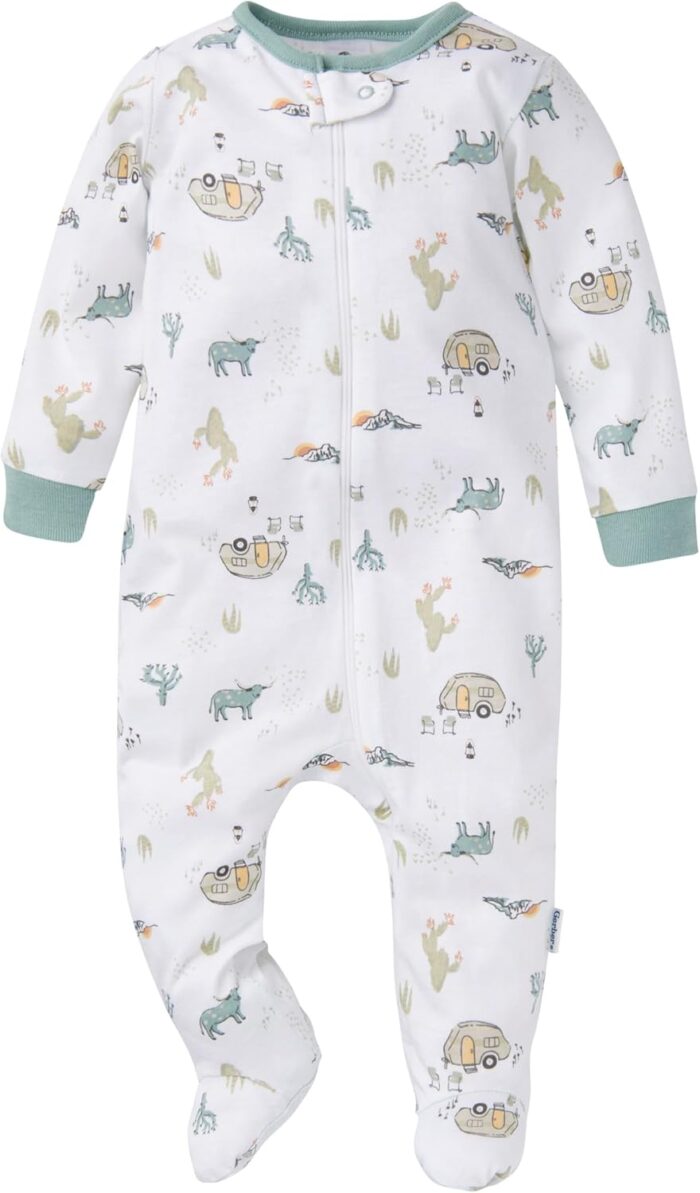 Gerber Baby Boys 4 Pack Sleep 'N Play Footie - Image 2