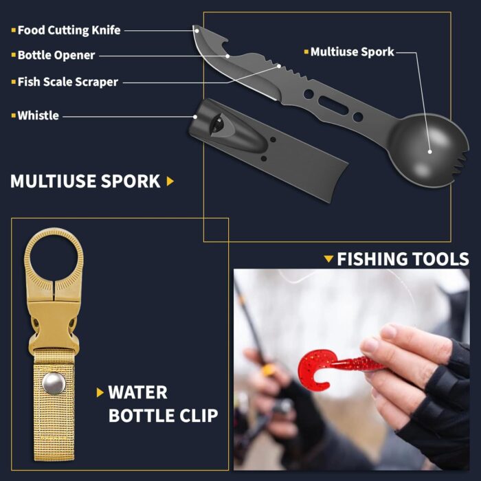 Gifts for Men Him Dad, Survival Kits and Equipment 14 Pcs, Christmas Stocking Stuffers, Anniversary Birthday Gifts for Husband Boyfriend Guy, Camping Essentials, Cool Gadgets for Men - Image 8