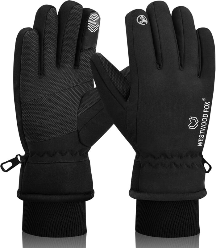 Waterproof Winter Gloves for Men & Women,Windproof, Warm Ski Gloves, Touchscreen, Anti-Slip Grip Gloves for Cycling, Snowboarding, Hiking, Running, Driving and Outdoor Sports - Image 9