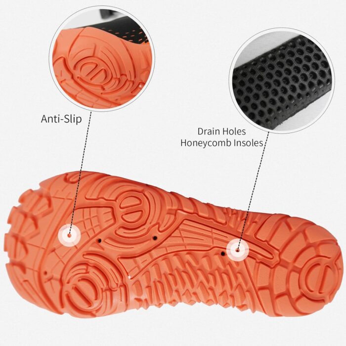 Queday Water Shoes for Women Men Quick Dry Barefoot Shoes Athletic Lightweight Sports Aqua Socks Outdoor Swim Fishing Hiking Diving Surf Walking Kayaking - Image 4