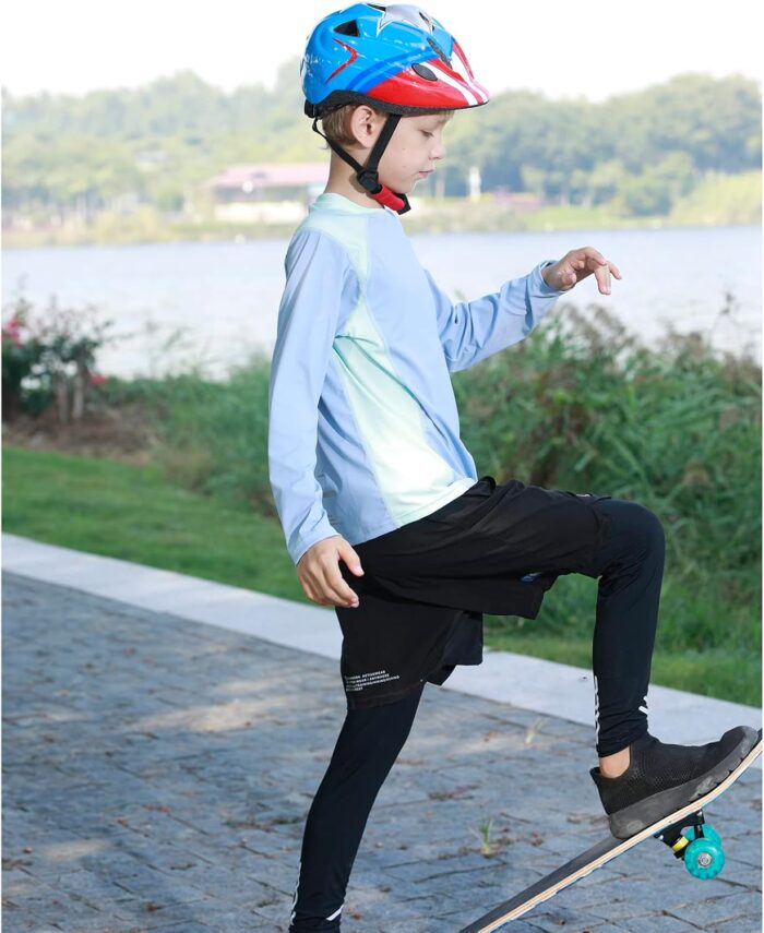 Kids Helmet Set, Toddler Helmet for Boys Girls Age 3-8 with Knee Elbow Pads Wrist Guards for Bike Skating Skateboard Cycling Scooter Rollerblading - Image 6