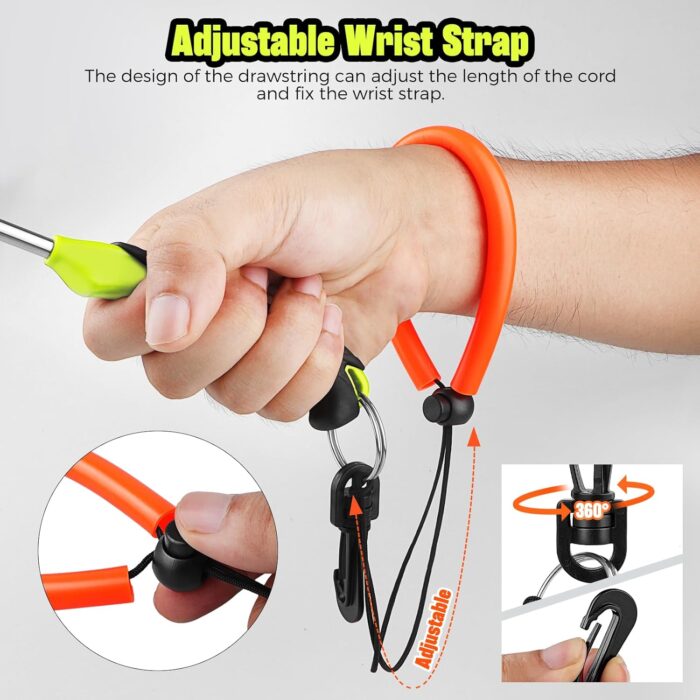 Scuba Diving Stick with Rubber Handle, 14'' Aluminium Alloy Lobster Tickle Stick Pointer Rod - Image 5