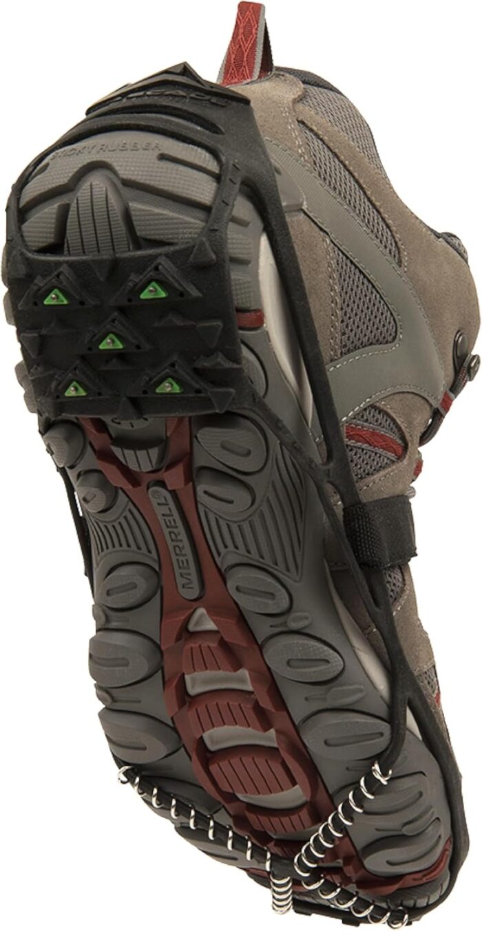 Cascade Mountain Tech Ice Traction Cleats - Ice Traction 360 - Hybrid Spike/Coil - Black - Image 3
