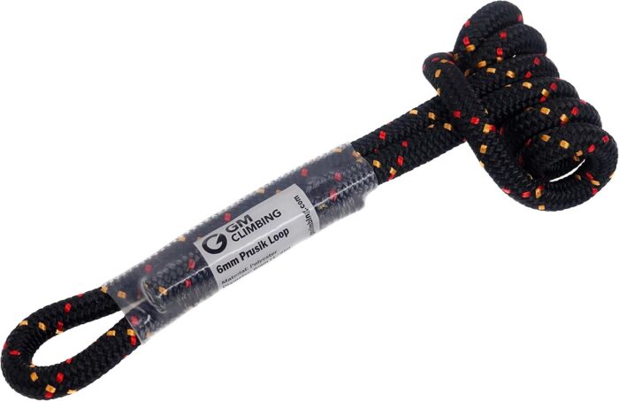 GM CLIMBING 6mm Prusik Cord Pre-Sewn 12in Prusik Loop for Climbing Arborist Rescue Mountaineering General Outdoor Use - Image 3