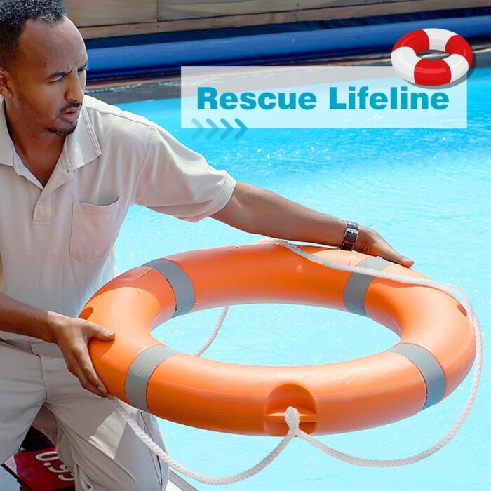 Water Floating Lifesaving Rope - Professional Throwing Pool Life Preserver Rope Line for Swimming Small Kayak Inflatable Boat - Image 3