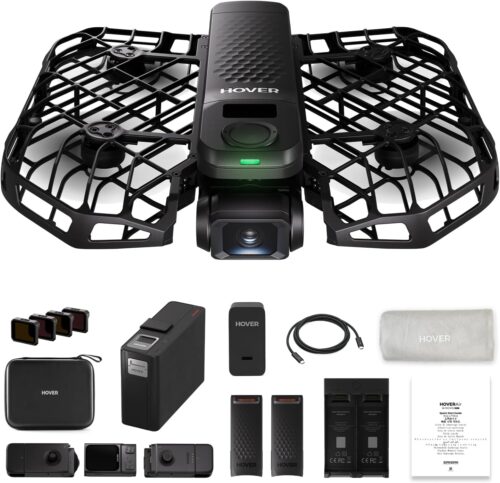 X1 PRO 4K Action Flying Camera, Foldable Drone with Camera with 42 KM/H Follow Speed, 10+ Fully Automatic Flight Modes, Fly Anywhere with OmniTerrain, SmoothCapture 2.0(Skiing Combo)